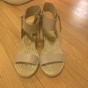 Dolce Vita Blush pink espadrilles wedges